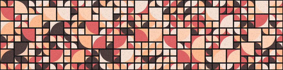 Abstract Geometric Pattern generative computational art illustration