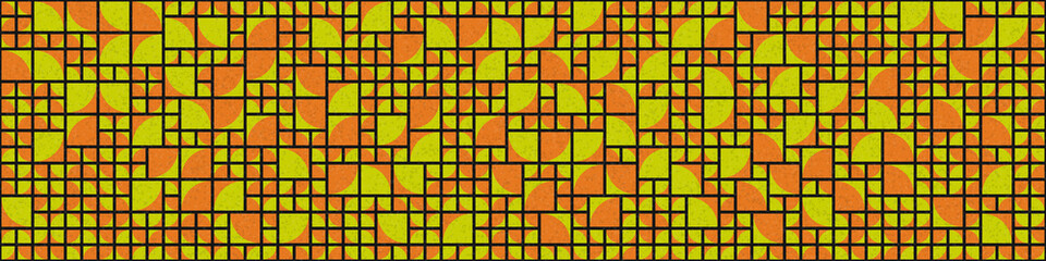 Abstract Geometric Pattern generative computational art illustration