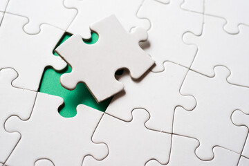 Obraz premium Puzzle close up