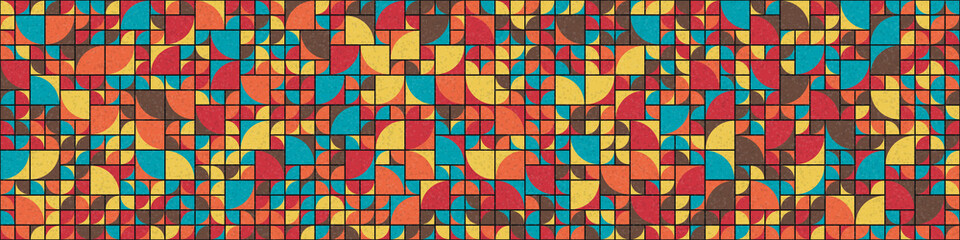 Abstract Geometric Pattern generative computational art illustration