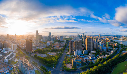 Fototapeta na wymiar 中国广东省惠州市城市风光 