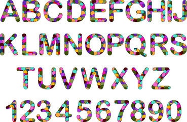 Alphabet colorful