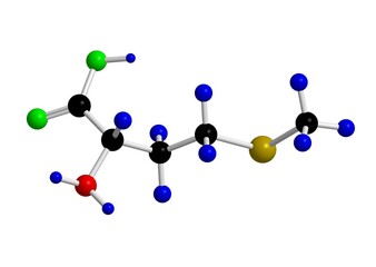 Obraz premium Molecular structure of methionine