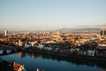 Fototapeta premium Basel über den Dächern 
