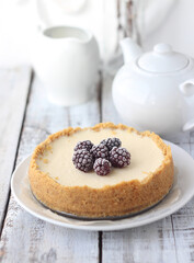cake with berries