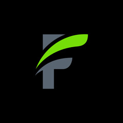Simple Letter F, Flat Logo Template Ready for Use