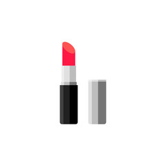 Lipsticks red colors. Vector flat illustration. Matte lipstick. Makeup cosmetic products.