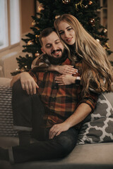 christmas love , couple  love 