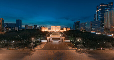 Obraz premium City night view of Huizhou City, Guangdong Province, China 