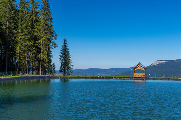 Fototapeta premium house on the lake