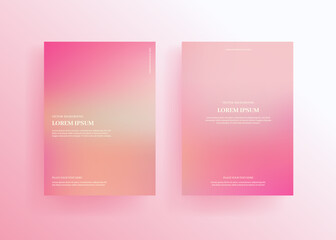 gradient background, soft color frames.