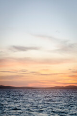 Seascape at sunrise, Zadar archipelago, Dalmatia, Croatia