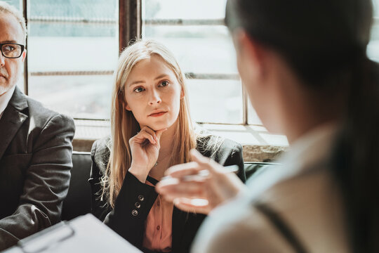 Business people consulting