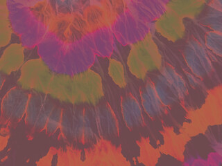 Dirty Illustrator. Psychedelic Wall Painting. Tie