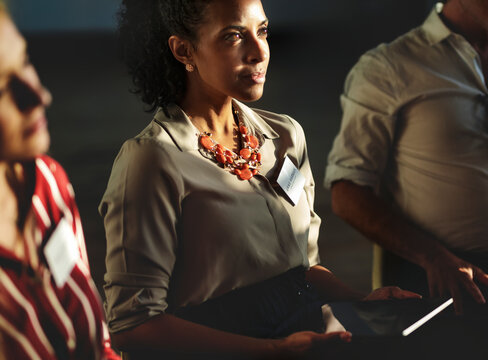 Businesspeople in a business conference