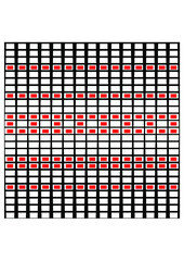 Seamless striped pattern of retro colors. Seamless chevron background. Vector art deco. Vintage wallpaper, print packaging, textiles