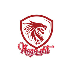 Dragon logo. Dragon fire icon. Vector illustration