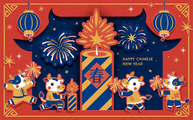 Banner for Chinese new year of ox