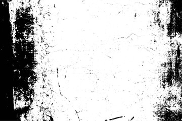 Vector black and white background. Abstract surface dust,vintage texture old wall.