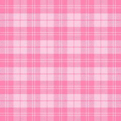 Valentines day tartan plaid. Scottish pattern in black and pink cage. Scottish cage. Traditional Scottish checkered background. Seamless fabric texture. Vector illustration