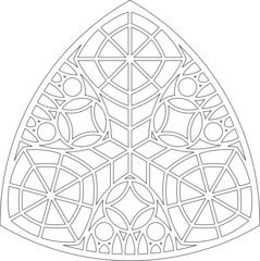 Rose Window, Fig. 20, triangular 2, square 1, framework