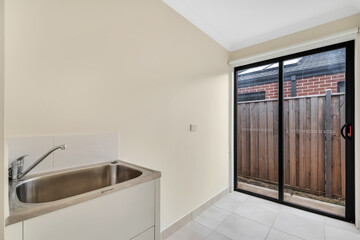 Empty and unfurnished brand new apartment
