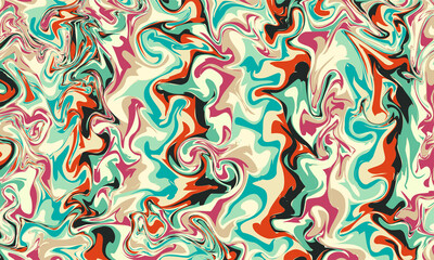 Trendy painting colorful fluid liquid marble texture abstract background