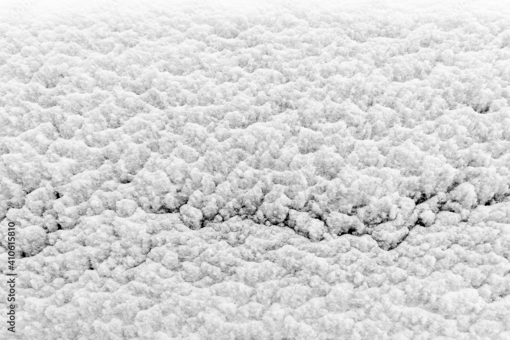 Poster white snow isolated on a black background. winter elements for design