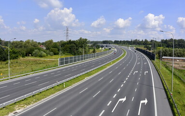 droga S7 IV obwodnica Krakowa, trasa szybkiego ruchu