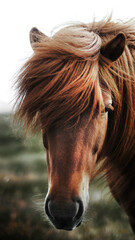 Obraz premium Icelandic horse phone wallpaper