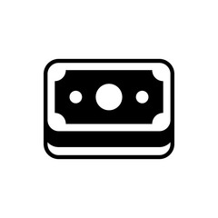 Obraz premium Currency Note Vector Icon Style Illustration. EPS 10 File