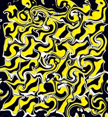 patterns and designs from bright yellow and black chevron arrows