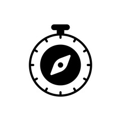 Compass Vector Icon Style Illustration. EPS 10 File