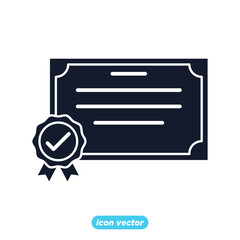 approvement icon. business quality check symbol template for graphic and web design collection logo vector illustration