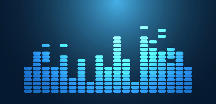 equalizzatore, musica, audio, vettoriale, equalizzazione