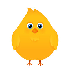 Cute easter chick character 