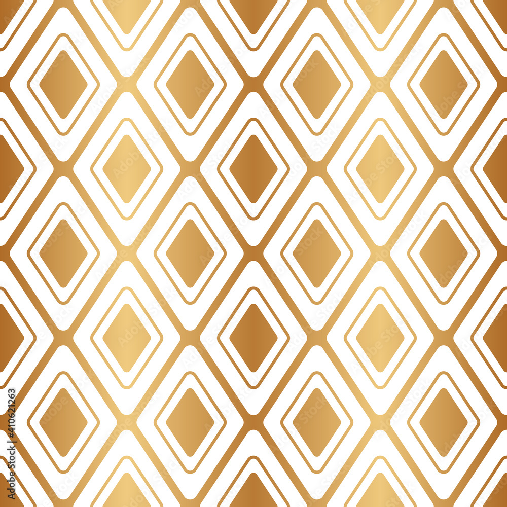 Poster gold seamless pattern. abstract geometric background. repeated golden texture. repeating elegant squ