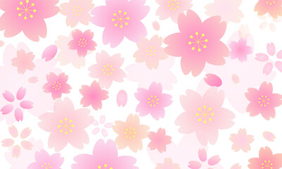 春/桜のベクター・イラスト素材	
