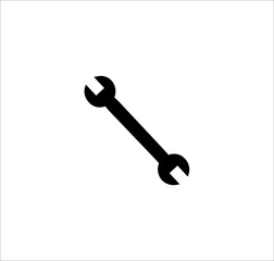 the wrench icon, the classic vector illustration