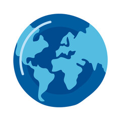 world planet earth isolated icon