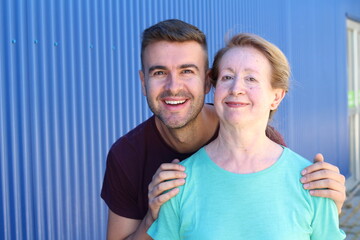 Mother and son celebrating mother´s day