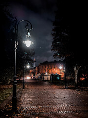 night in the city Lviv