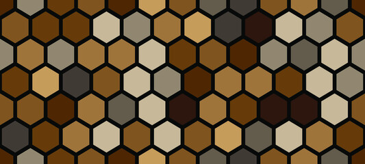 Abstract hexagonal background geometric grid seamless pattern
