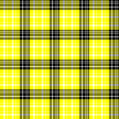 Seamless pattern in wonderful bright yellow and black colors for plaid, fabric, textile, clothes, tablecloth and other things. Vector image.