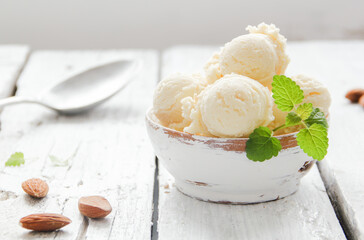 Mandel Mandeleis Eis Mandeln Vegan Ketogen selber machen 