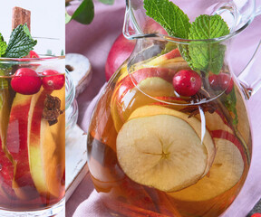 Collage of Christmas hot drink