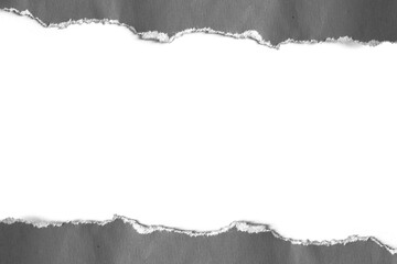 ripped paper on white background and have copy space