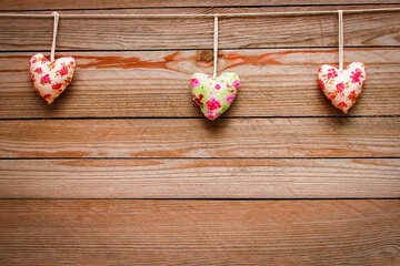 hearts on valentine's day in love