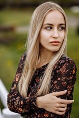Naklejka premium girl portrait