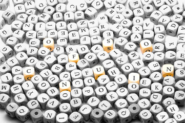 Dice in Confusion  Black and white 